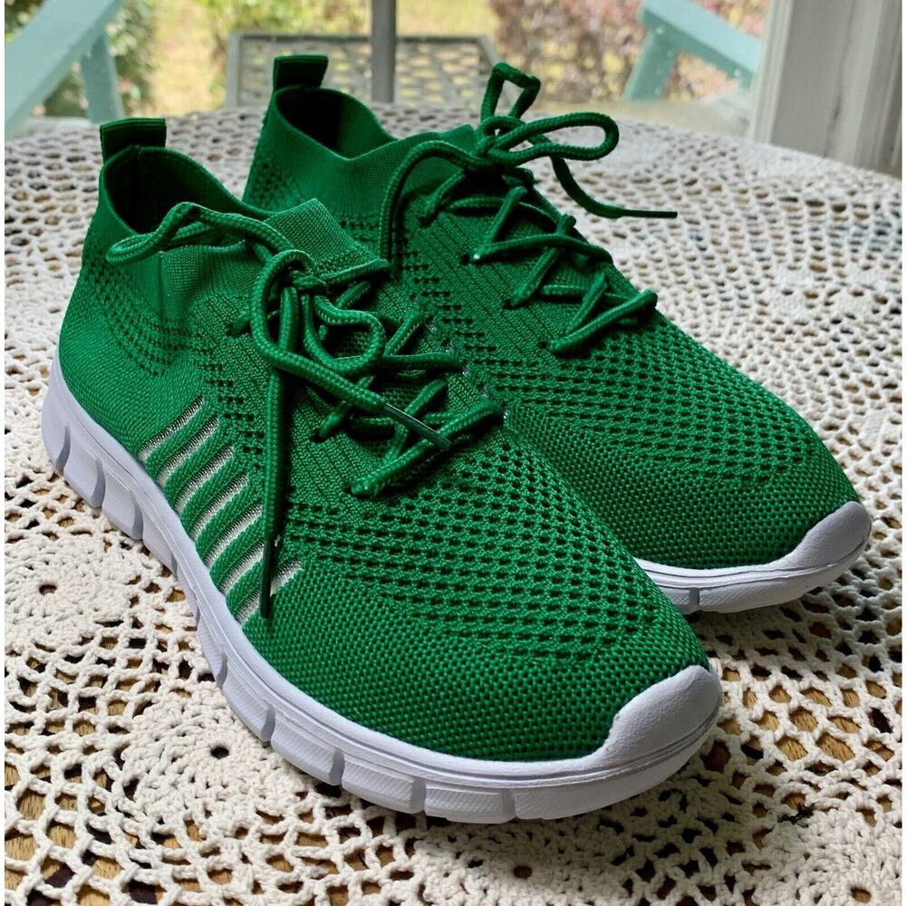 Ladies Summer Green Sneakers Size 6.5 M NEW! (without box) Lightweight sku 619